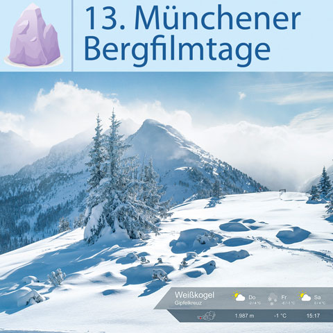 Aufnahmen einer Wetterkamera - 13. Münchener Bergfilmtage Schirmherr: Oberbürgermeister Dieter Reiter Aufnahmen einer Wetterkamera - 13. Münchener Bergfilmtage Schirmherr: Oberbürgermeister Dieter Reiter