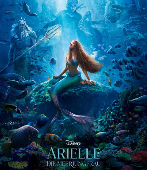 Arielle, die Meerjungfrau Arielle, die Meerjungfrau (Halle Bailey) ist eine waschechte Meerjungfrau und ist eine von zahlreichen Töchtern von König Triton - Walt Disney Film in forum2 Kulturverein Olympiadorf