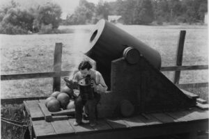 Buster Keaton unter der Kanone, Der General, Foto sehr gute Auflösung